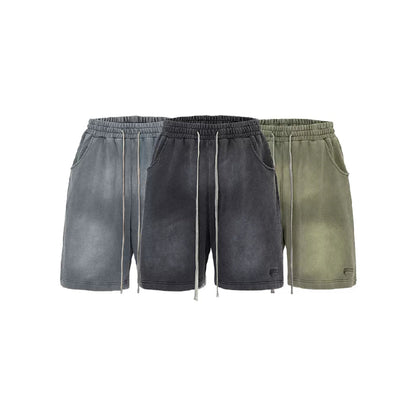 Gradient Vintage Loose Heavy Shorts