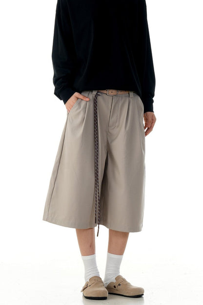 Apricot Pleated Shorts