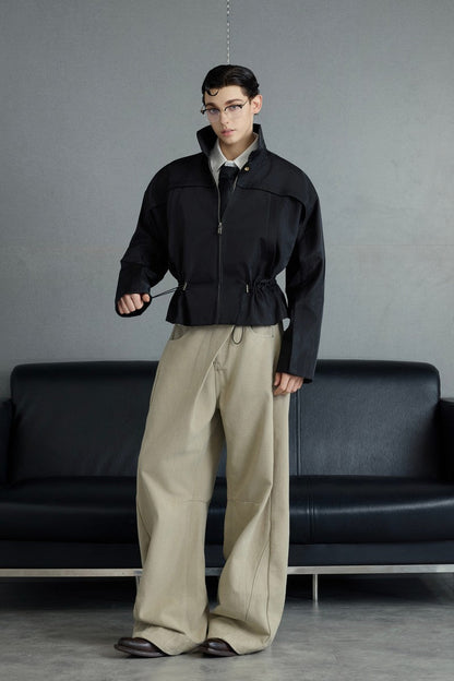 Glossy Cropped Jacket