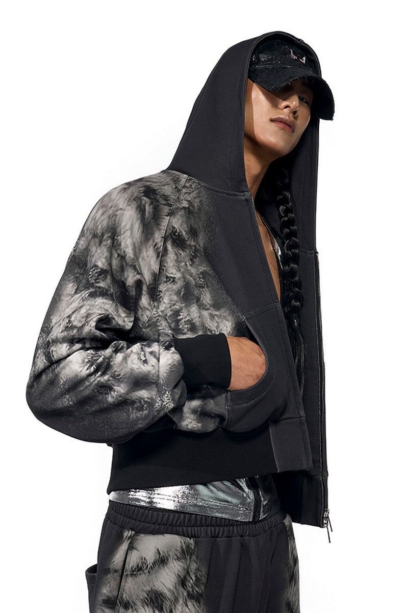 Smoke Camo Zip-Up Hoodie
