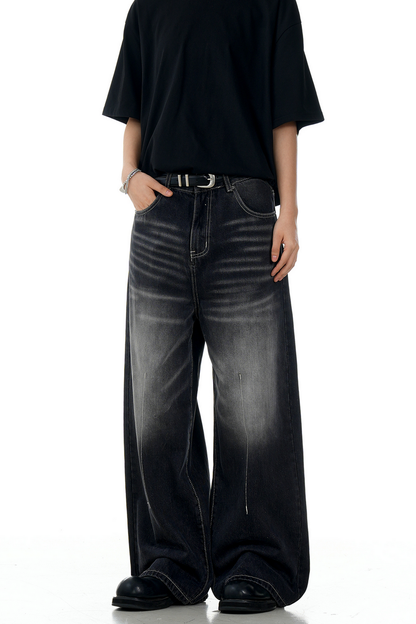 Front Seam Gray Jeans