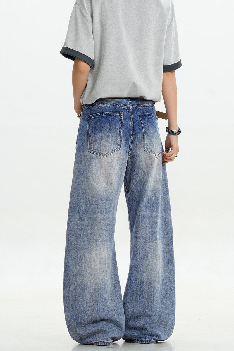 Blue Ripped Cleanfit Scythe Jeans
