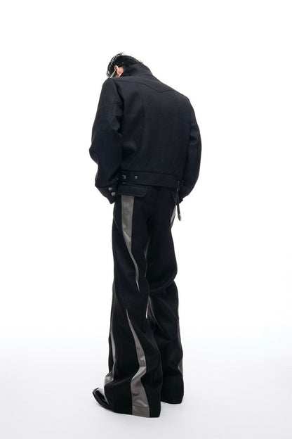 Colorblock Deconstructed Trousers