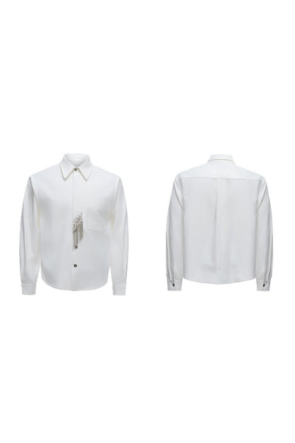 Structured Tie Detail Shirt