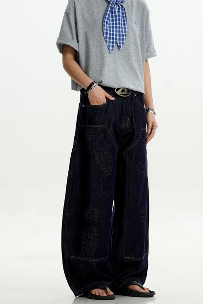 Shoe Print Scythe Jeans