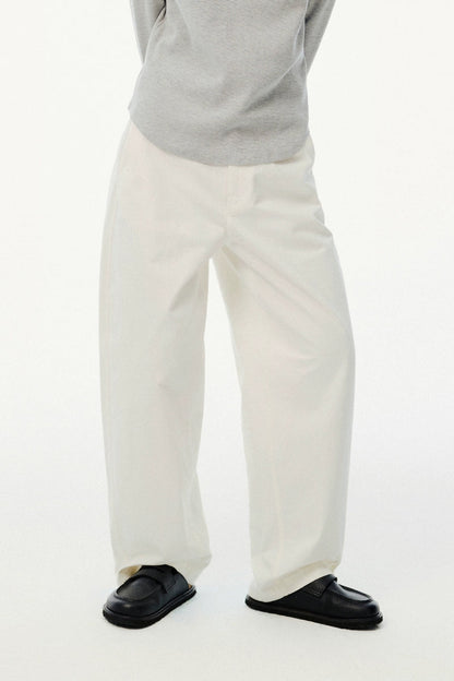 Vintage Cotton Banana Wide-Leg Pants
