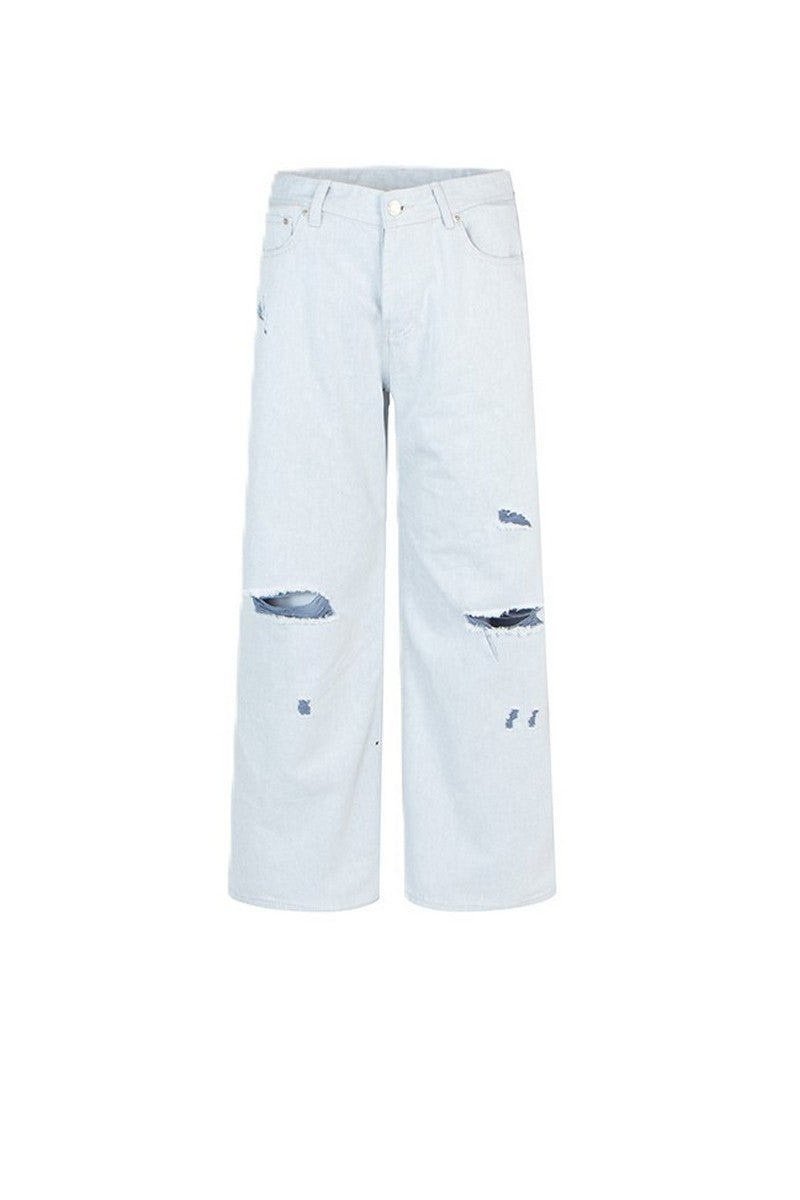 Ripped Washed Cleanfit Jeans