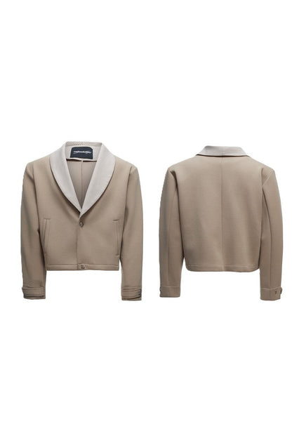 Houndstooth V-Neck Jacket