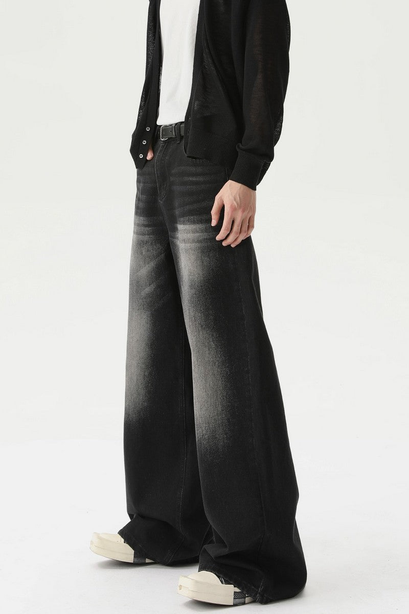 Washed Vintage Straight Leg Jeans
