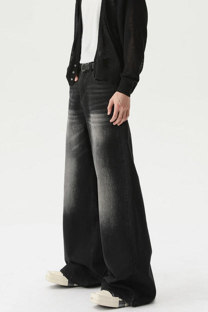 Washed Vintage Straight Leg Jeans