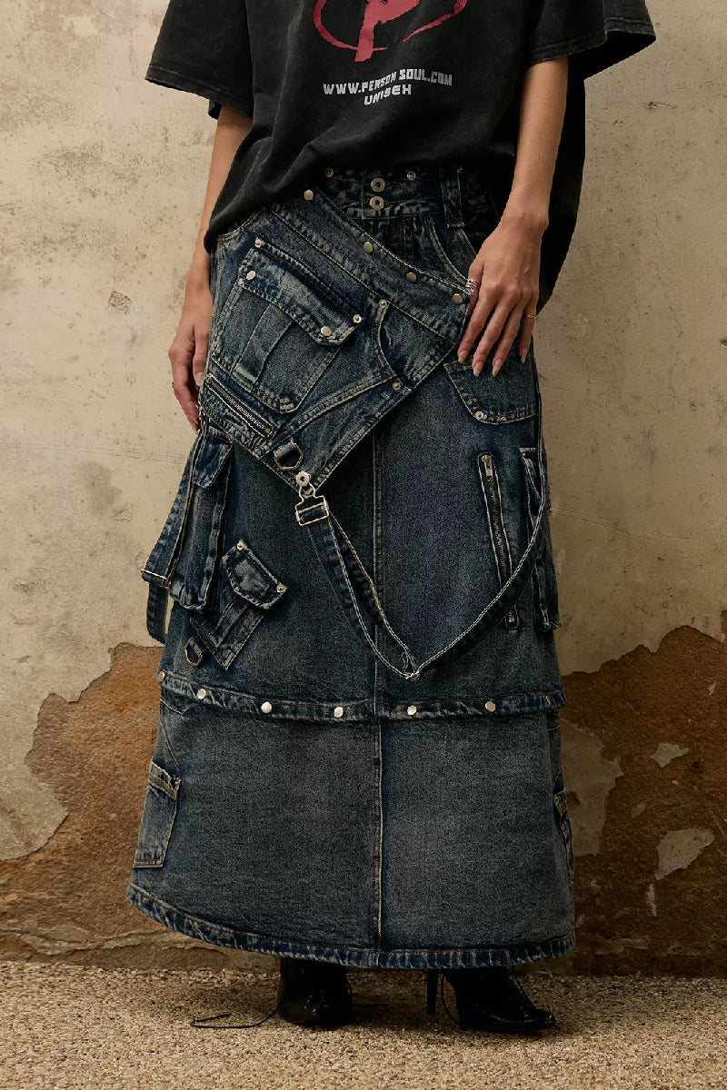 Convertible Denim Skirt