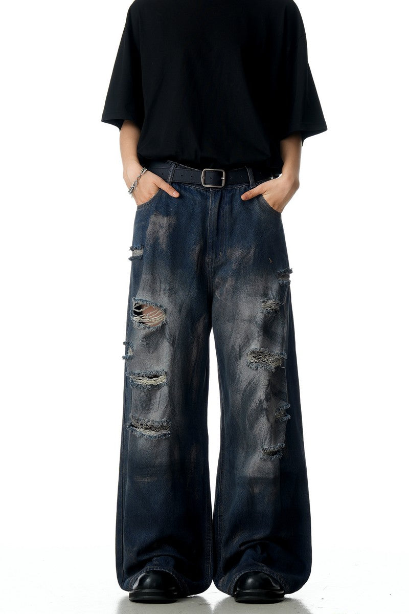 Wasteland Ripped Straight Jeans