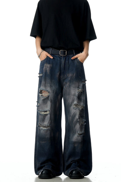 Wasteland Ripped Straight Jeans