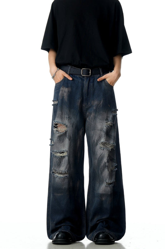 Wasteland Ripped Straight Jeans