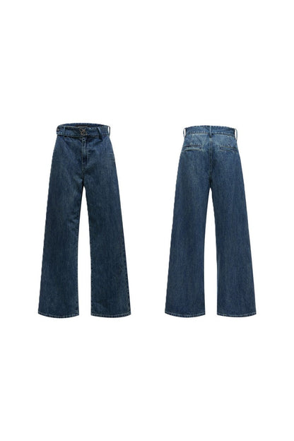 Washed Wide Leg Jeans