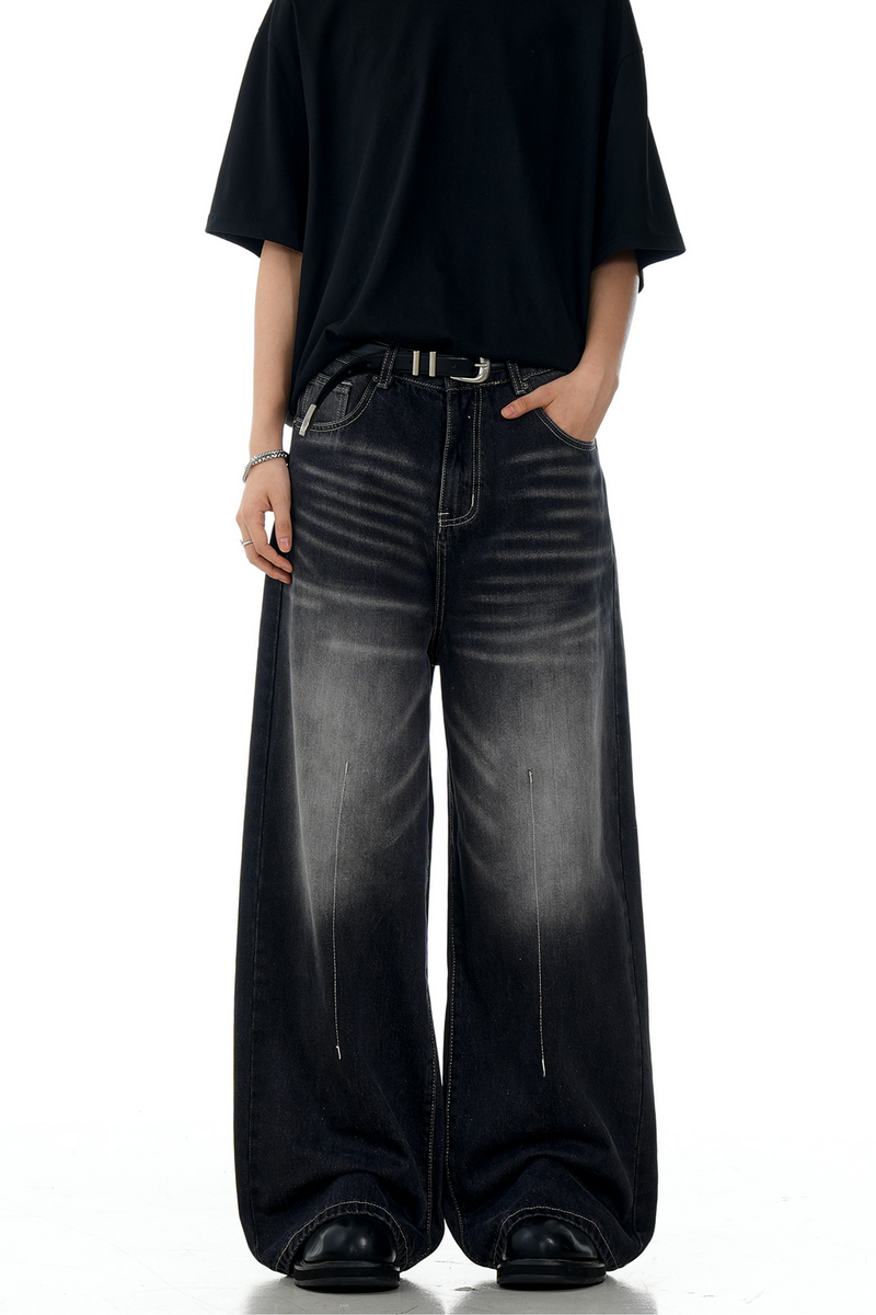 Front Seam Gray Jeans