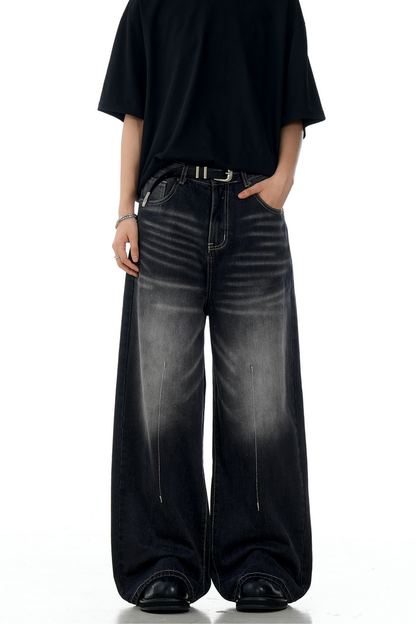 Front Seam Gray Jeans