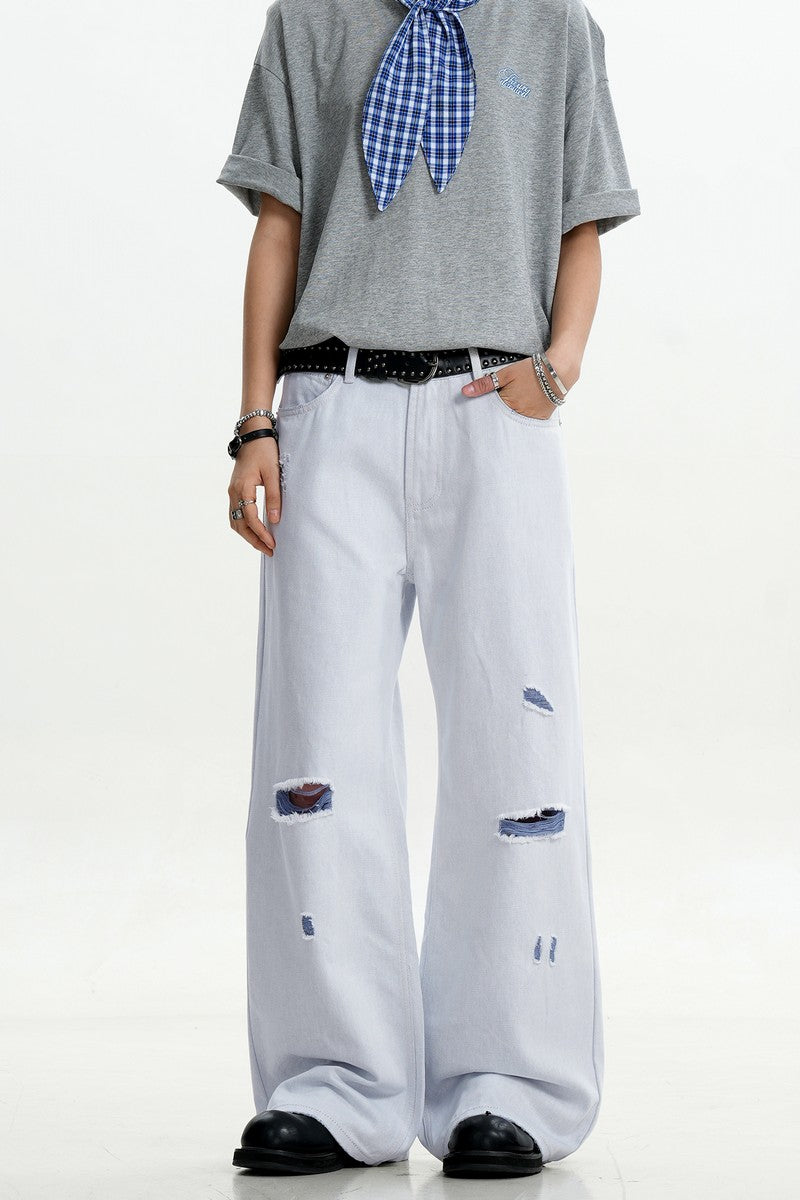 Ripped Washed Cleanfit Jeans