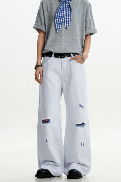 Ripped Washed Cleanfit Jeans