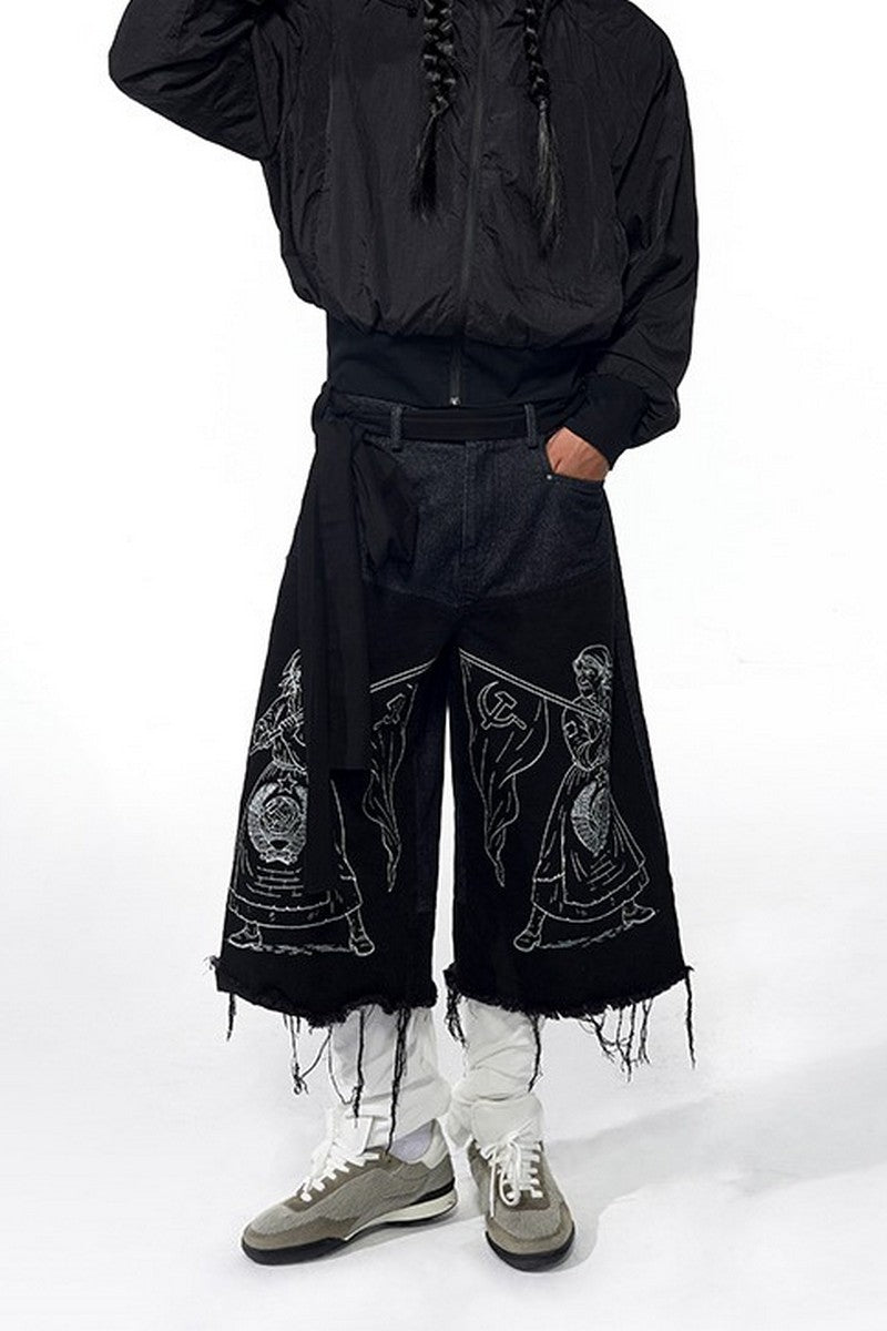 Back Patch Hooded Windbreaker