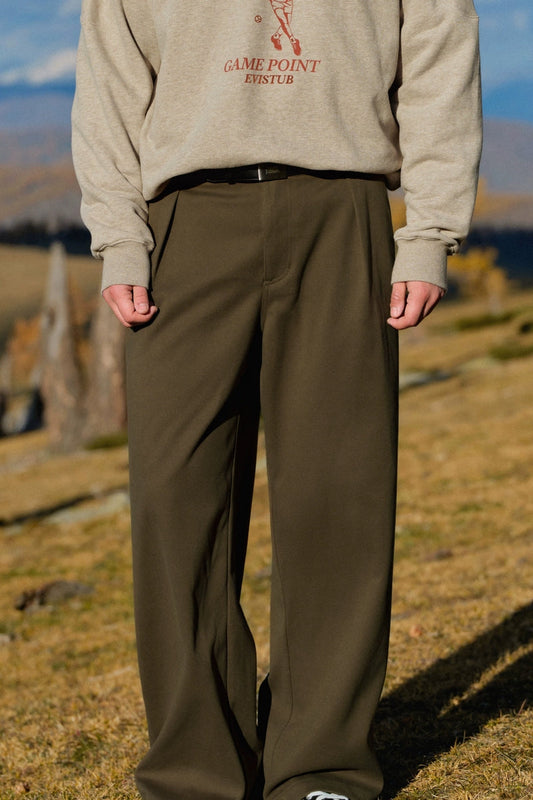Fleece-Lined Drawstring Trousers