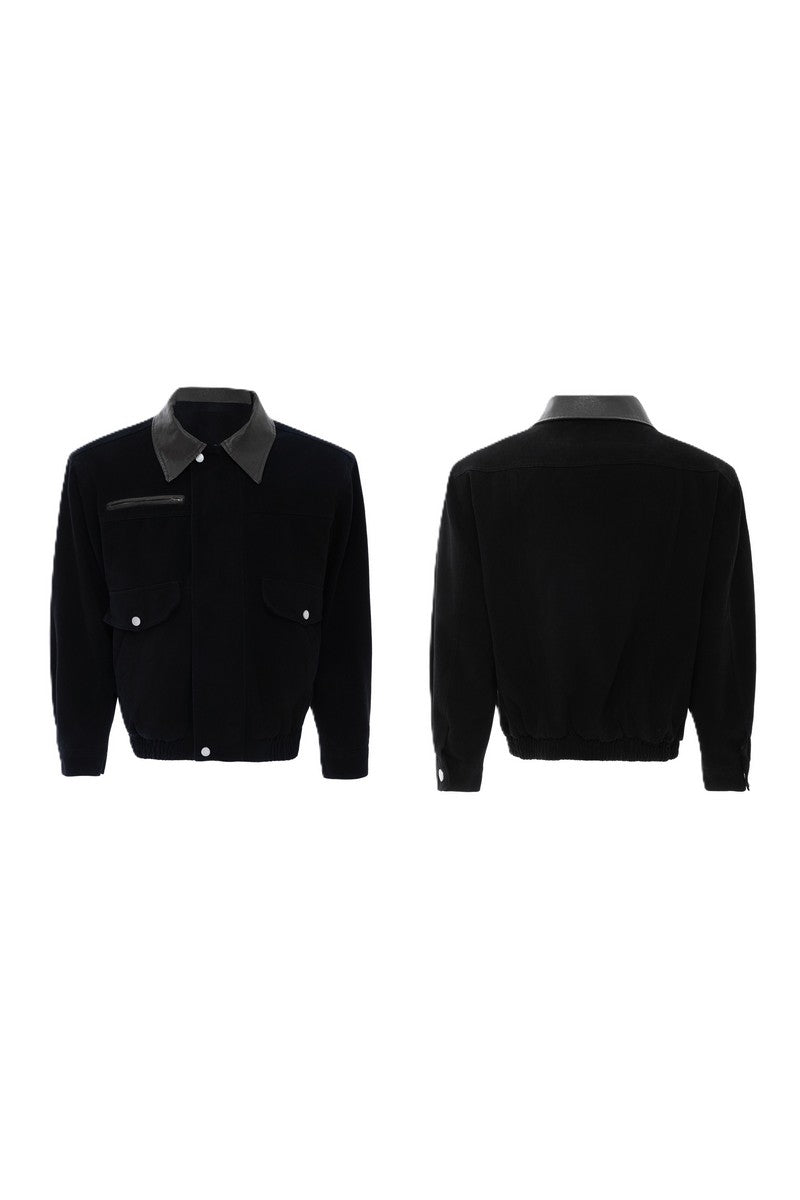 Colorblock Utility Pocket Zip Jacket