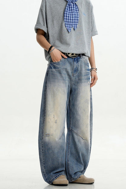 Light Blue Textured Scythe Jeans