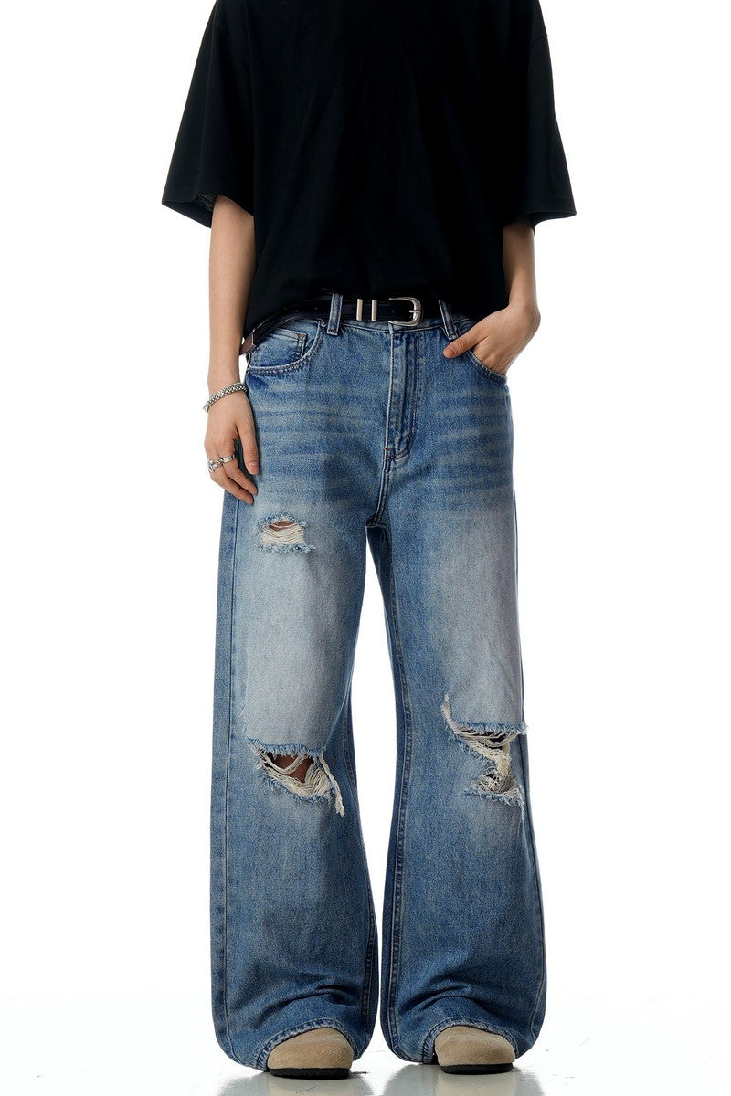 Washed Blue Vintage Jeans