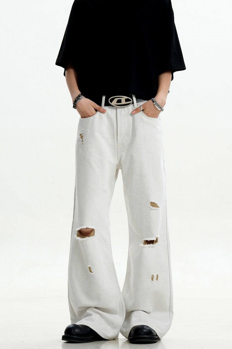 Ripped Washed Cleanfit Jeans