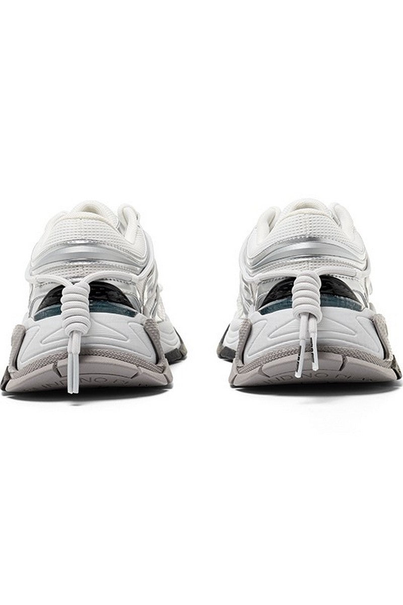 Space Silver Chunky Dad Sneakers