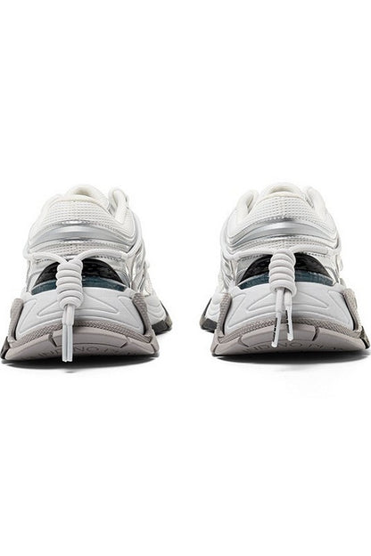 Space Silver Chunky Dad Sneakers