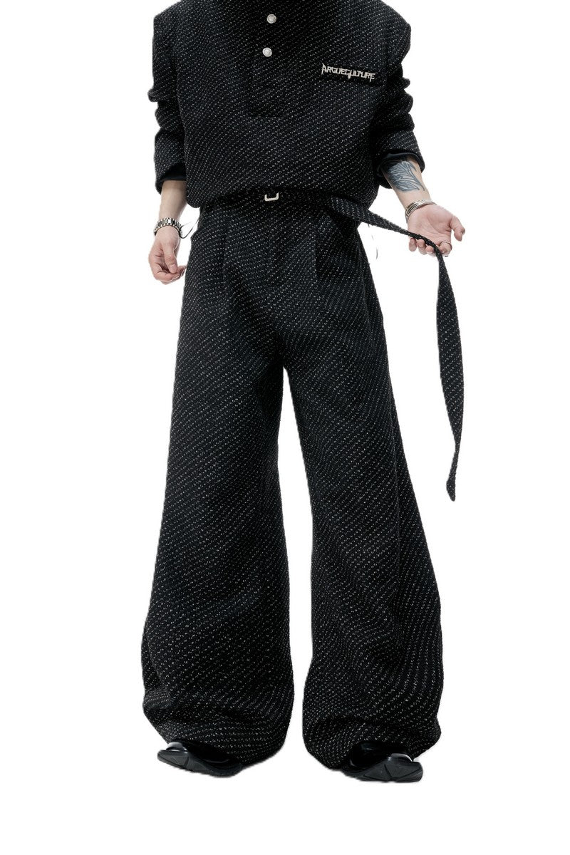 Textured Pearl Trousers