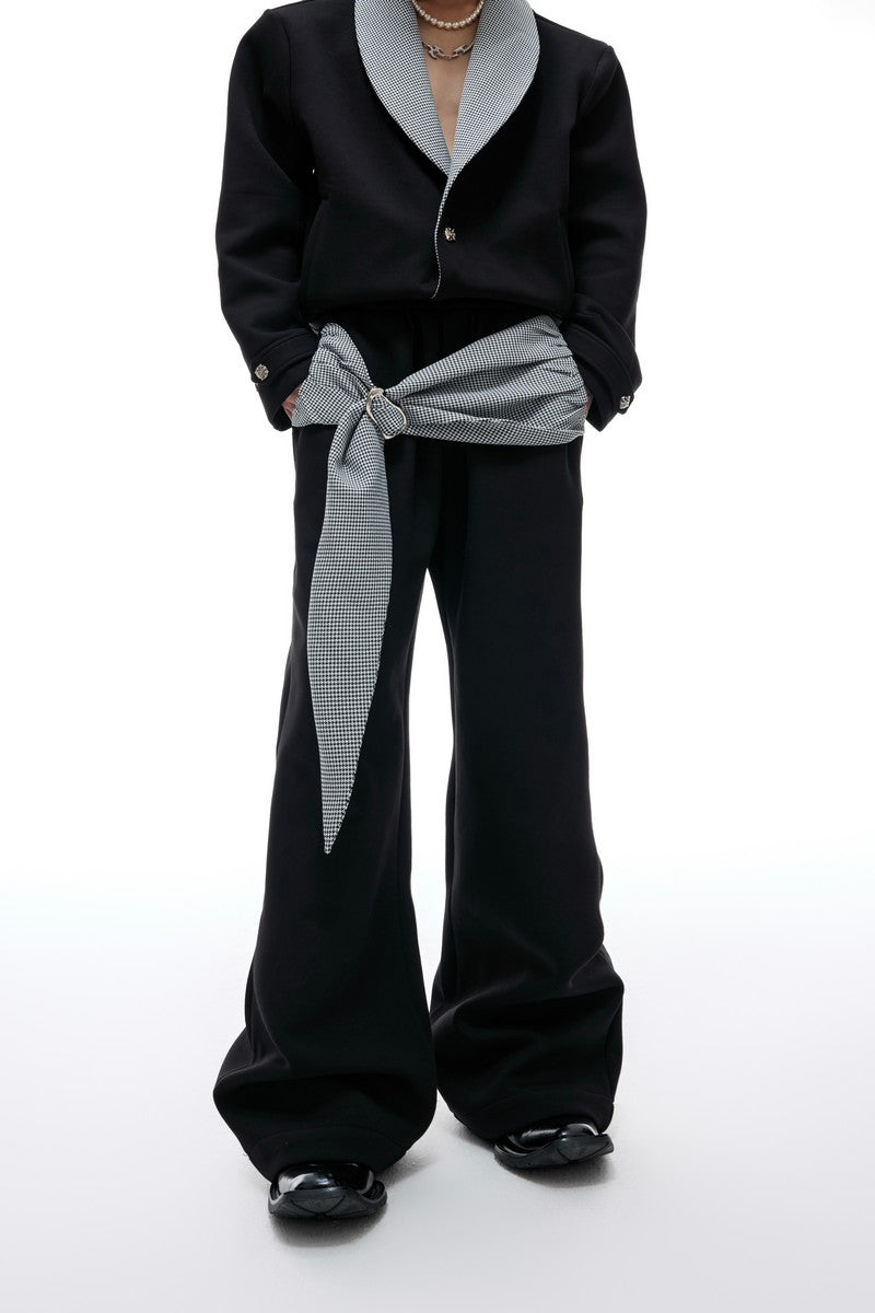 Houndstooth Bow Sweatpants