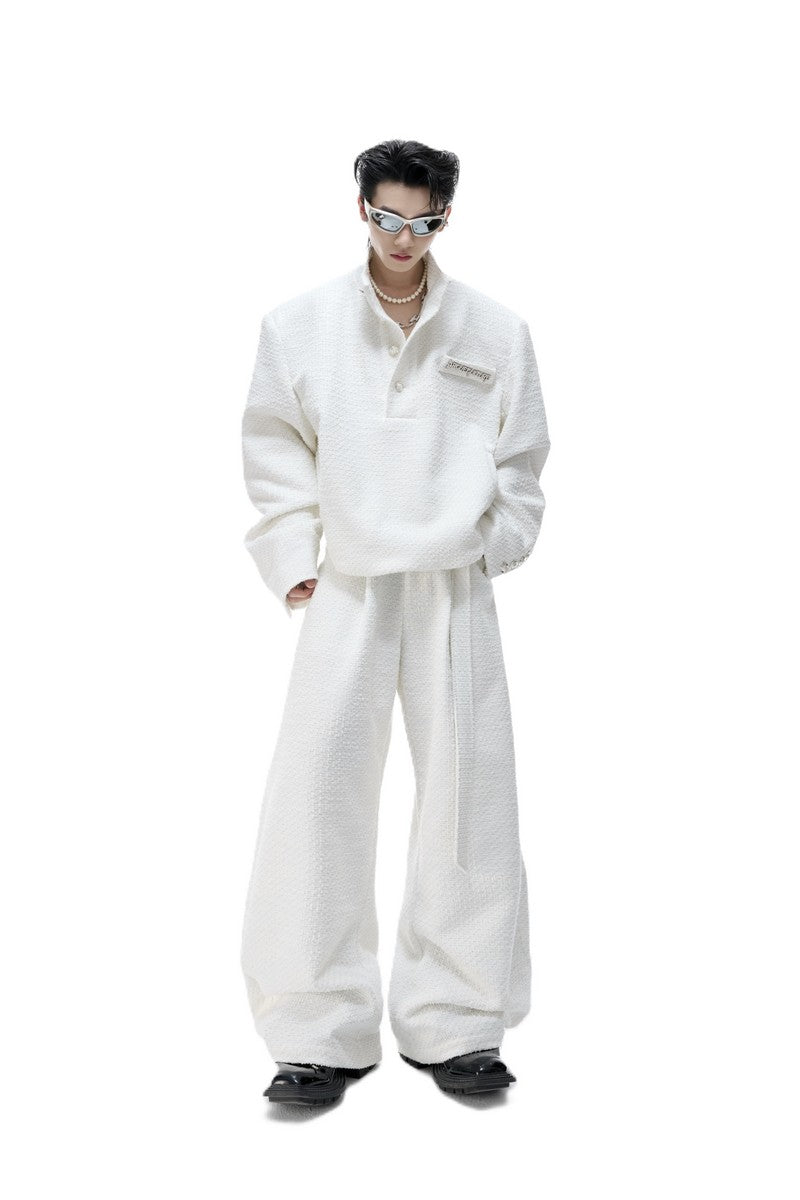 Textured Pearl Trousers