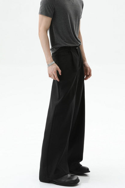 Detachable Belt Wide Leg Trousers