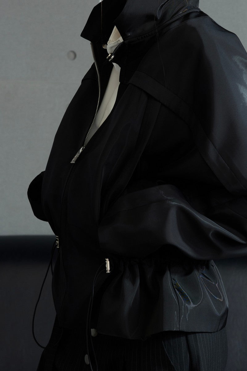 Glossy Cropped Jacket