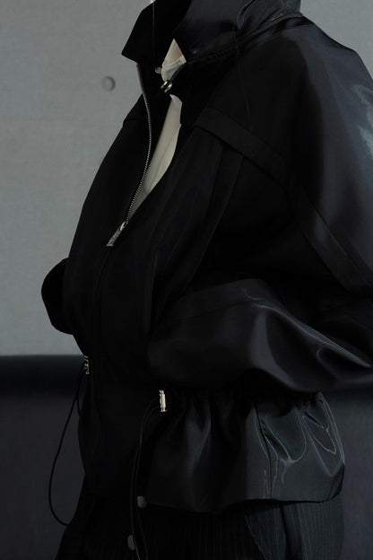 Glossy Cropped Jacket