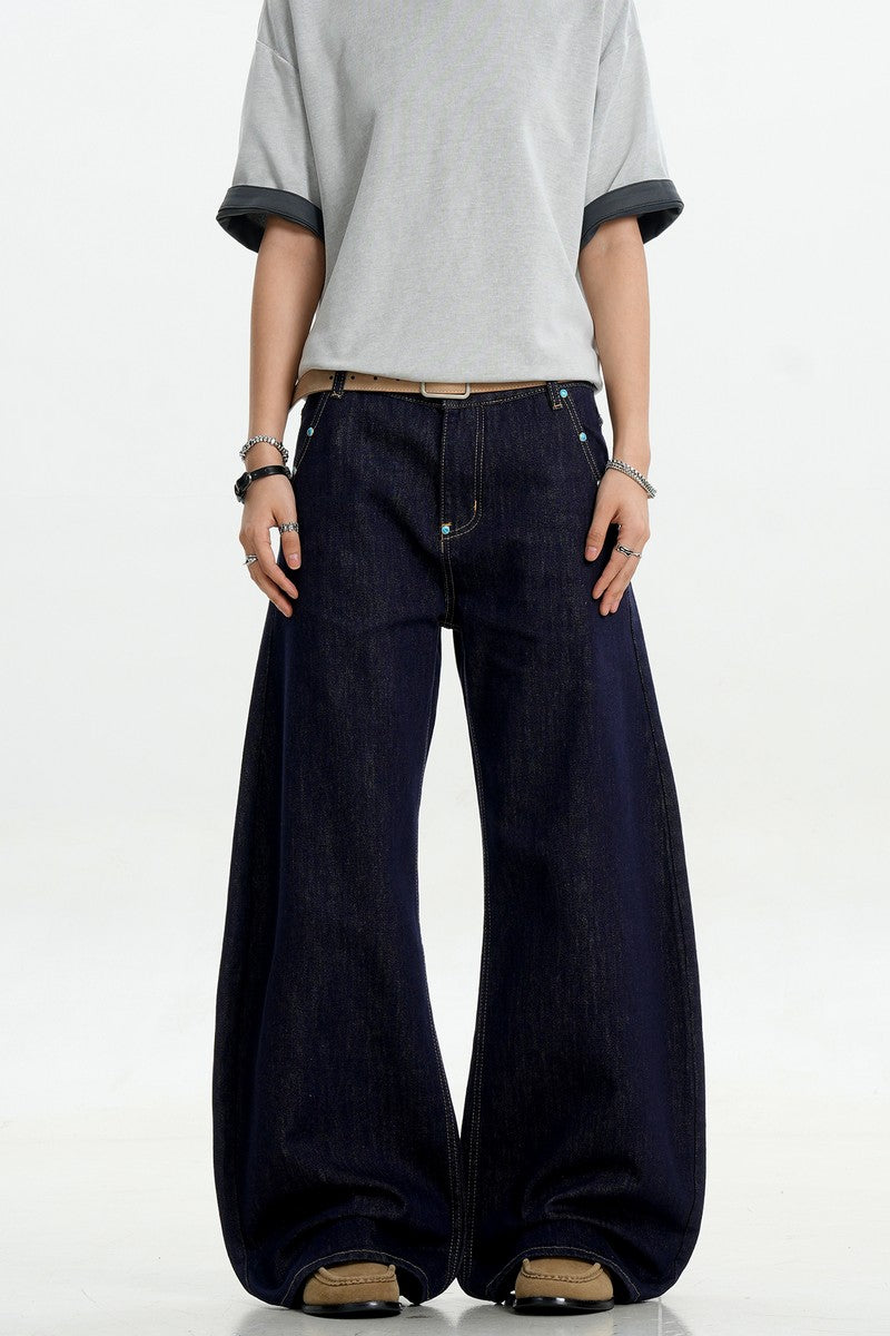 Turquoise Stud Scythe Jeans