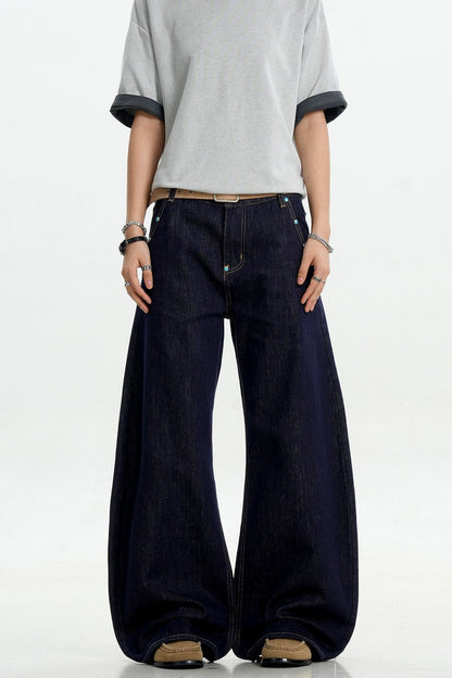 Turquoise Stud Scythe Jeans