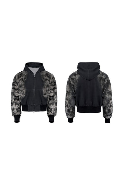 Smoke Camo Zip-Up Hoodie