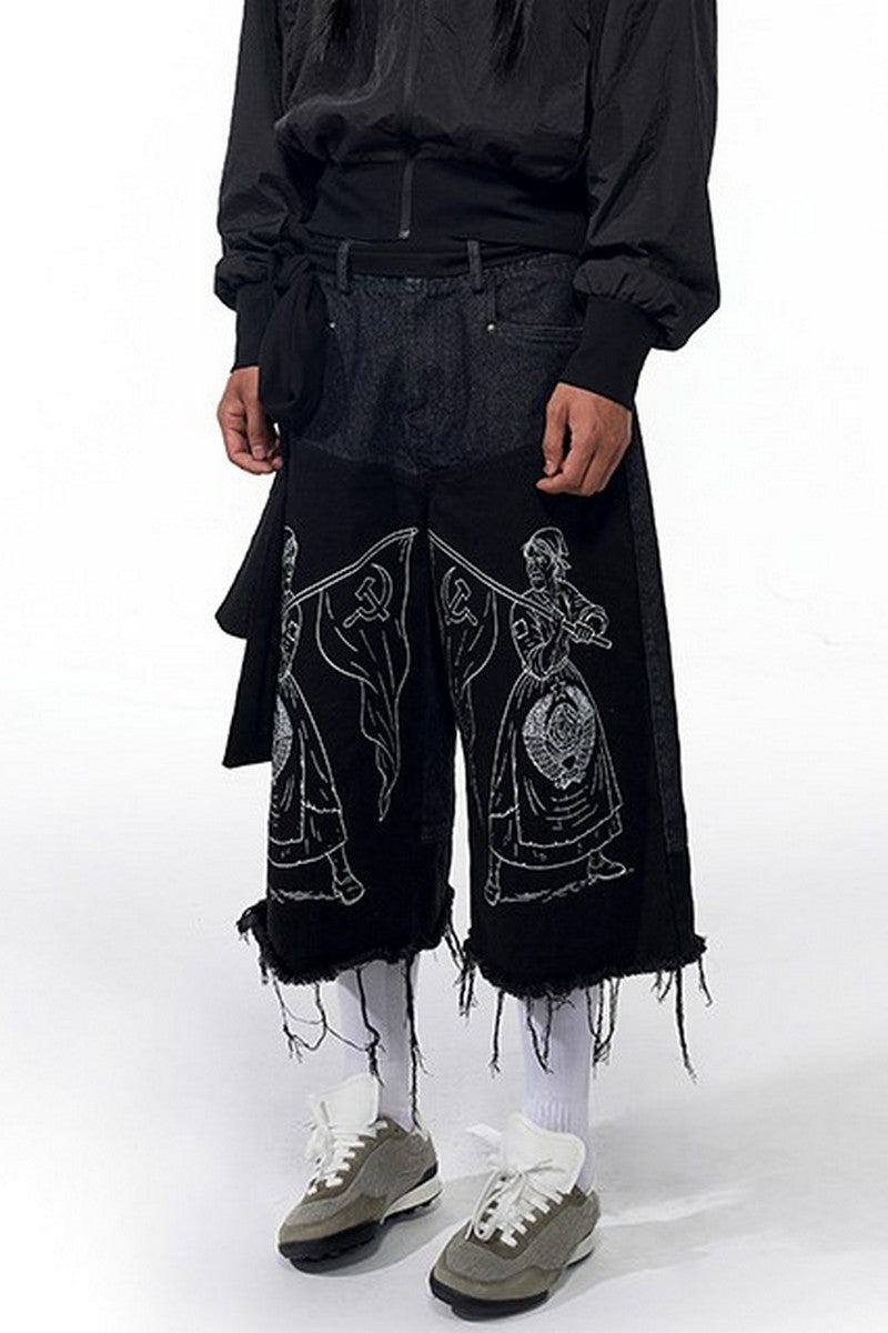 Back Patch Hooded Windbreaker