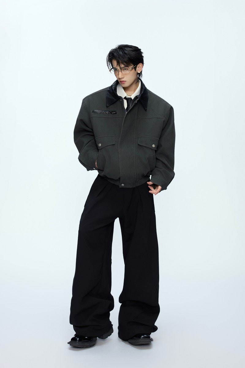 Colorblock Utility Pocket Zip Jacket