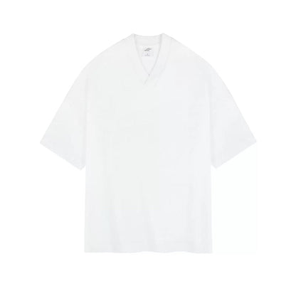 Oversized Heavy Cotton V-Neck Tee