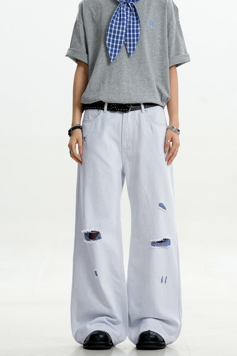 Ripped Washed Cleanfit Jeans