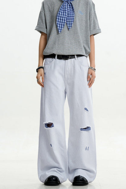 Ripped Washed Cleanfit Jeans