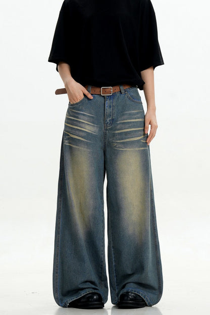 Blue Whiskered Vintage Jeans