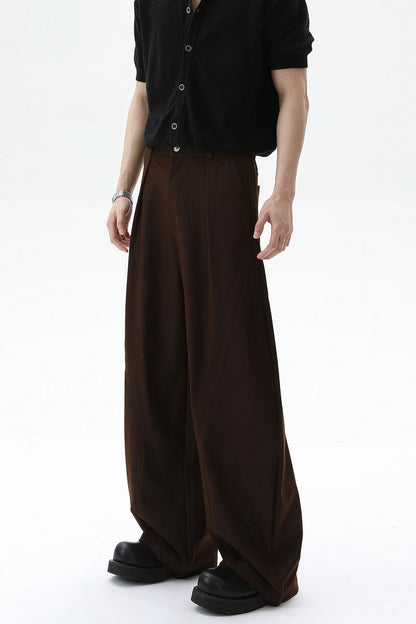 Deconstructed Wide Leg Trousers
