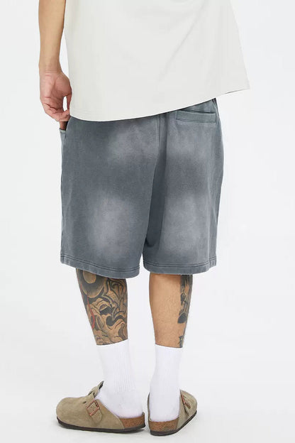 Gradient Vintage Loose Heavy Shorts