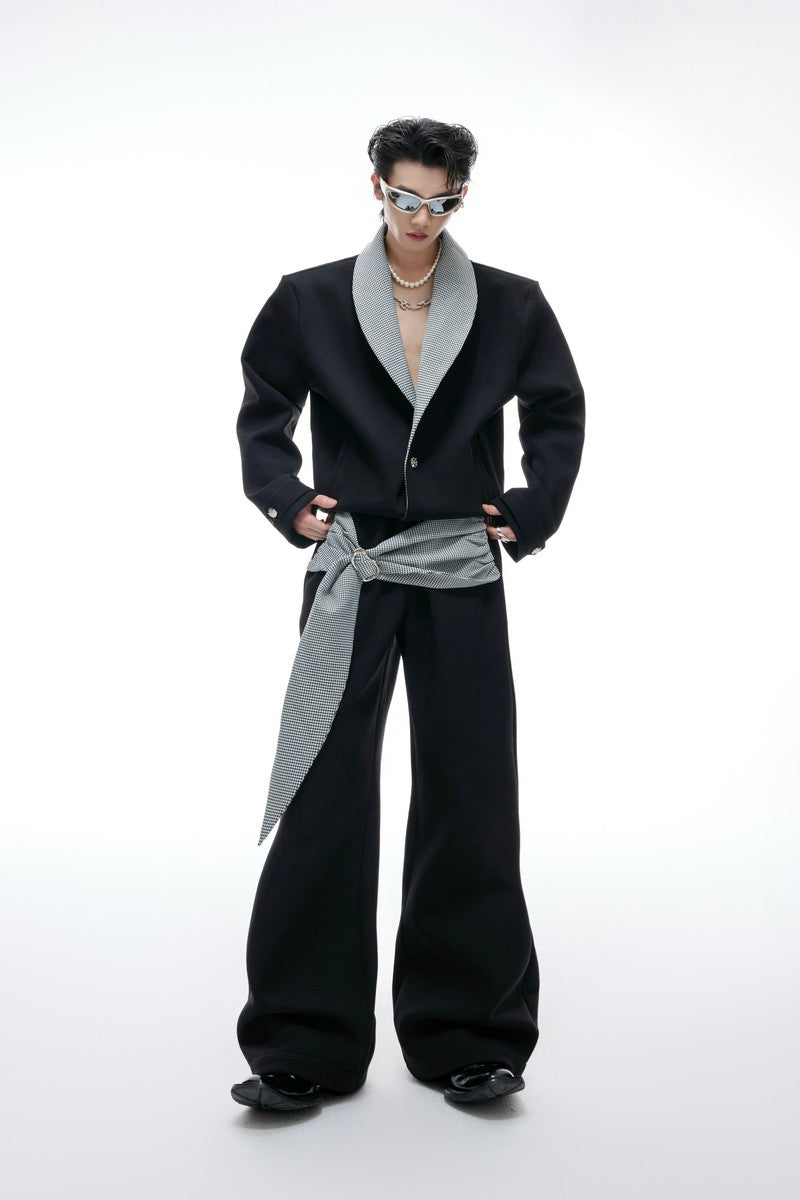 Houndstooth Bow Sweatpants