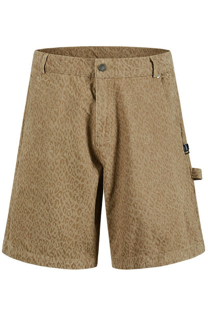 Leopard Cargo Shorts